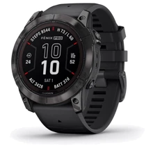 Смарт-часы Garmin Fenix 7X Pro Sapphire Solar Carbon Grey DLC Titanium with Black Band (010-02778-11): Дисплей 1.4 " (280х280)
