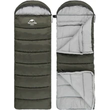 Спальный мешок Naturehike U350 NH20MSD07 1°C правый зеленый: Тип кокон