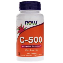 NOW Foods Vitamin C-500 Rose Hips 100 tabs / 100 servings: Стать Унисекс