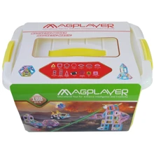 Конструктор Magplayer магнитный набор бокс 188 эл. (MPT2-188): Количество деталей, шт. 188