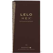Презервативи LELO HEX Condoms Respect XL 12 Pack (тонкі та суперміцні, збільшений розмір): Тип Збільшеного розміру