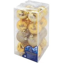 Набор елочных шаров NewYEAR 6 см 16 шт Золотистый (9342 gold): Производитель NewYEAR