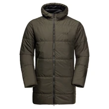 Куртка Jack Wolfskin North York Jacket 1206381-4144 48 серо-зеленая зимняя с капюшоном: Вид Куртки