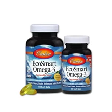 Carlson Labs EcoSmart 90 + 30 soft gels Омега-3 смак лимона: Тип Омега 3