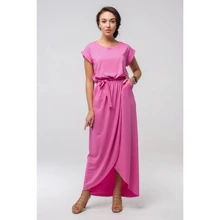 Платье FLFashion Asti ППА 2132 44-46 розовое повседневное длинное макси: Состав Полиэстер, Вискоза