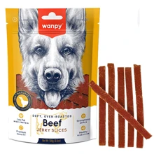 Лакомство для собак Wanpy Soft Beef Jerky Slices вяленое мясо говядины и утки 100 г (58110): Производитель Wanpy