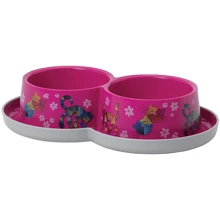 Двойная миска для котов Moderna Double Trendy Dinner WildLife 2х350 мл диаметр 10 см розовая (45007): Тип Миски