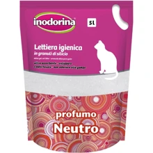 Наповнювач силікагелевий для котячого туалету Inodorina Sanitary Litter без аромату 5 л (8031398252193): Вид Силикагелевый