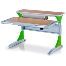 Стол Mealux Harvard BG/Z+box (арт.BD-333 BG/Z+box) - столешница бук / накладки на ножках зеленые: Тип Парта-трансформер