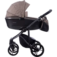 Детская коляска 2 в 1 Bebetto Bresso Premium DARK 01, Эко-кожа + ткань (503.32.19.D01): Тип коляски Универсальная коляска (2-в-1)