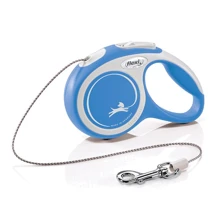 Поводок-рулетка Flexi New Comfort Cord размер XS 3 м до 8 кг синий (2731): Тип шнура Трос