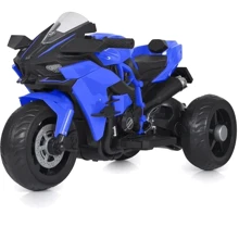 Детский электромотоцикл 3 колесный Bambi Racer Kawasaki 45W синий (M 5023EL-4): Вид мотоцикл