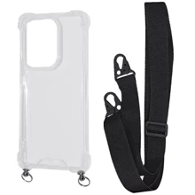 Аксесуар для смартфона WAVE Clear Case with Strap Black для Xiaomi Redmi Note 13 Pro 4G / Poco M6 Pro 4G: Сумісність Xiaomi Redmi Note 13 Pro 4G / Poco M6 Pro 4G