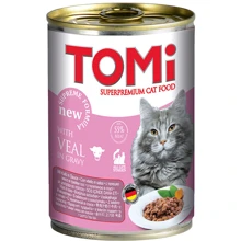 Влажный корм для кошек TOMi Телятина 400 г: Тип Влажный корм