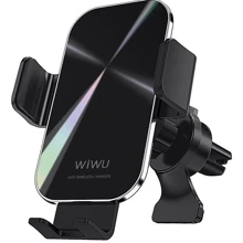 Зарядний пристрій WIWU Car Holder Wireless Charger 15W Black (CH307): Кабель в комплекті отсутствует