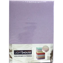 Простынь на резинке LightHouse Jersey Premium 180х200х25 см сиреневый (46623): Тип простынь
