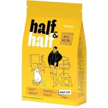 Сухой корм Half & Half для взрослых кошек с говядиной 8 кг (4820261920857): Тип Сухой корм