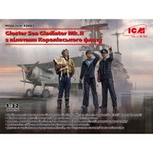 Набор фигурок ICM Gloster Sea Gladiator Mk.II с пилотами Королевского флота (ICM32045): Производитель ICM