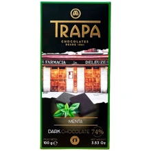 Шоколад Trapa Choco Dark 74% чорний м'ятний 100 г (8410679234866): Вага, г 100