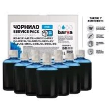 Чернила Barva Canon CLI-521/CL-511 Cyan 10x100мл ServicePack (C521-1SP-C): Цвет Cyan