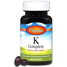 Carlson Labs K-Complete, 45 Soft Gels (CAR-10410): Тип вітамін K