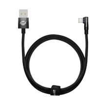 Кабель Baseus USB Cable to Lightning MVP 2 Elbow-shaped 2.4A 1m Black (CAVP000001): Тип USB Cable - Lightning