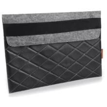 Gmakin Cover Envelope With Rubber Rhombus Band Black (GM18-12) for MacBook 12": Цвет черный (Black)