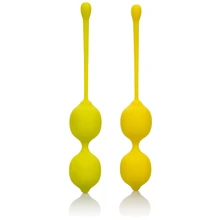 CalExotics Kegel Training Set Lemon вагінальні кульки, 9.5x3.25 см: Для кого Для жінок
