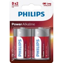 Philips D bat Alkaline 2шт PowerLife (LR20P2B/10): undefined undefined