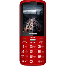 Мобильный телефон Sigma mobile Comfort 50 Grace Dual Sim Red (UA UCRF): Дисплей 2.8" TFT (240x320)