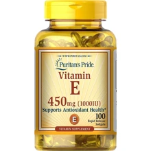 Puritan's Pride Vitamin E 1000 IU Soft Gels, 100 count: Тип Витамин E