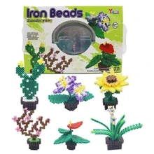 Термомозаика Yirun Iron Beads: Цветы, 6 фигурок, 3000 деталей (ET19J): Производитель Yirun Iron Beads