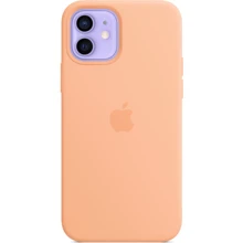Чехол для iPhone Apple Silicone Case with MagSafe Cantaloupe (MK023) for iPhone 12/iPhone 12 Pro: Цвет оранжевый