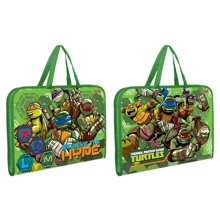 Папка-портфель на молнии с тканевыми ручками 1 Вересня TMNT (491609): Тип Портфель