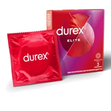 Презервативи латексні зі змазкою Durex №3 Elite тонкі: Тип Ультратонкі