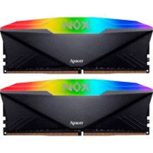 Apacer 32 GB (2х16GB) DDR4 3600 MHz NOX RGB Black (AH4U32G36C25YNBAA-2) UA: Тип DDR4