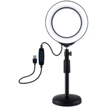 Кольцевая USB LED лампа Puluz PU392 6.2" c настольным креплением (PU392): Производитель Puluz