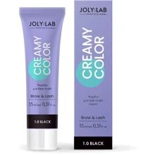 JolyLab Creamy Color Краска для бровей и ресниц черная 15 ml: undefined undefined
