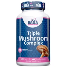 Haya Labs Triple Mushroom Complex Лечебные грибы комплекс 60 веганских капсул: Форма выпуска Капсулы