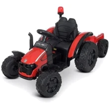 Дитячий електромобіль Bambi Racer трактор з червоним причепом (M 4573EBLR-3): Вид трактор