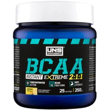Аминокислота для спорта UNS BCAA 2:1:1 Instant 250 g /25 servings/ Lemon: Вкус Лимон