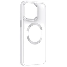 Чехол для iPhone TPU Case Bonbon Metal Style with MagSafe White for iPhone 11: Цвет белый