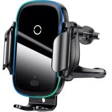 Автоутримувач Baseus Light Electric Hold Wireless Charger 15w Black Approved Вітринний зразок: Виробник Baseus