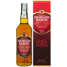 Виски Highland Baron Single Malt Scotch 40% 0.7 л в коробке (FSH_5016840212218): Объем, л 0.7