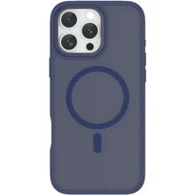 Чехол для iPhone WIWU Magnetic Armor Pro Series Deep Blue (FGG-012) for iPhone 16 Plus: Цвет синий
