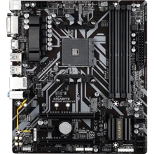 GIGABYTE B450M DS3H V2: Оперативна пам'ять 4xDDR4 3600 до 128 ГБ