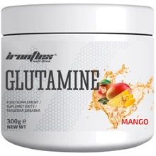 Аминокислота для спорта IronFlex Glutamine 300 g / 60 servings / mango: Вкус Манго