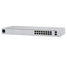 Мережевий комутатор Ubiquiti USW-16-POE: Порти только Gigabit Ethernet (10/100/1000)