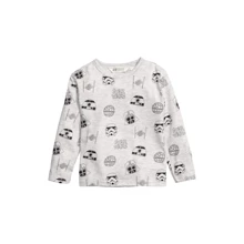 Лонгслів H & M 2412-574056 122-128 см світло-сірий: Тип Лонгсліви