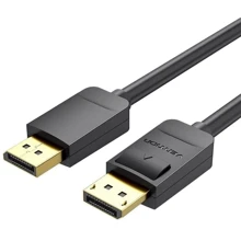Кабель и переходник Vention DisplayPort - DisplayPort (M/M) 1 м черный (HACBF): Тип кабель